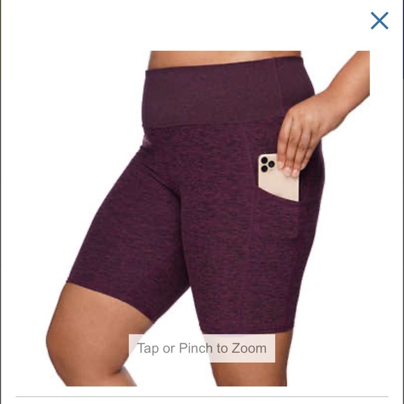 🔸 Kirkland 🔸 purple biker shorts - Picture 3 of 9